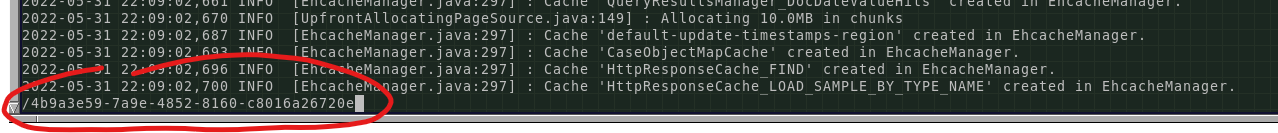 Command output